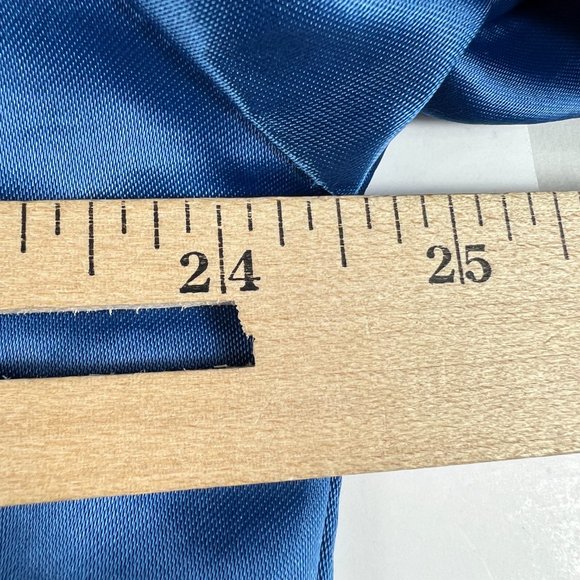 VTG 90s Chalkline NFL New York Giants Satin Jacket Adult Medium Blue Button Snap - Picture 12 of 13